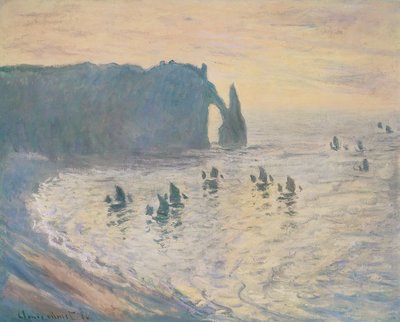 The Cliffs at Etretat, 1886 by Claude Monet